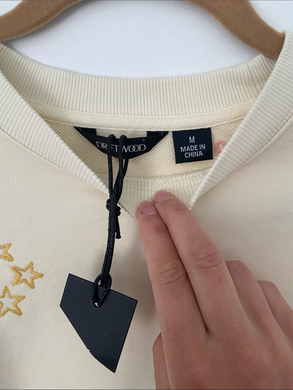 Driftwood Butter Yellow Embroidered Sweatshirt - Picture 4 of 9